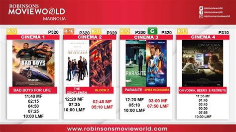 robinson magnolia cinema schedule today